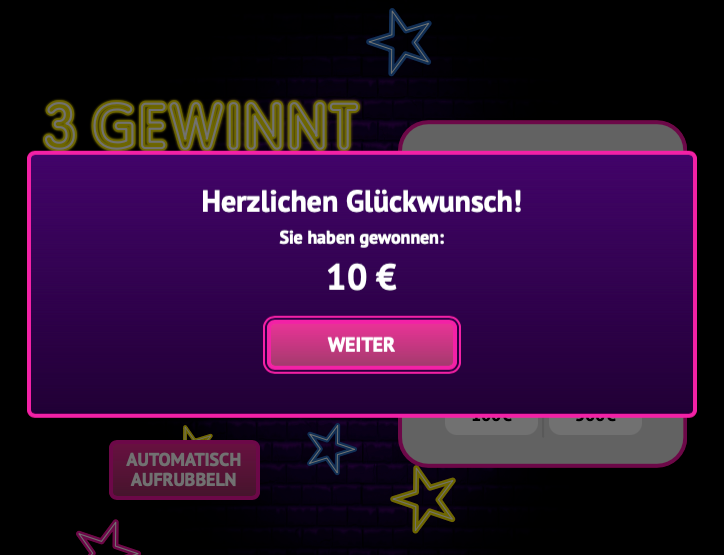3 gewinnt aufgerubbelt gewonnen
