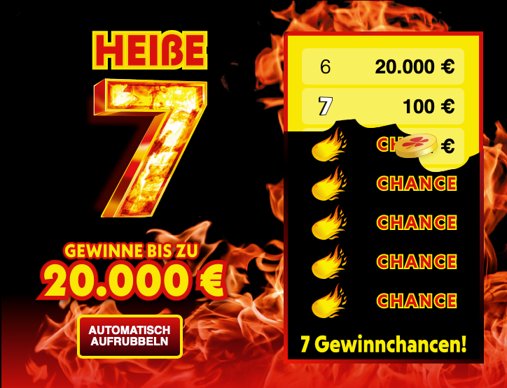 Rubbellos Heiße 7 Anleitung aufrubbeln