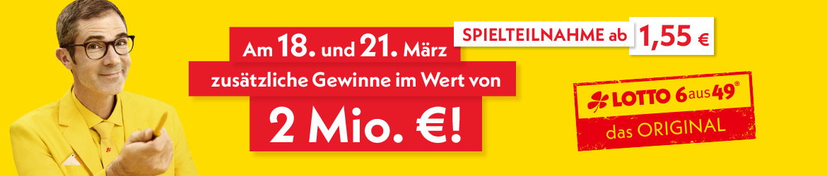 Sonderauslosung bei LOTTO 6aus49