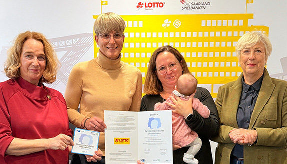 Saarland ist familienfreundliches Unternehmen