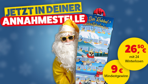 Der Saartoto Rubbel-Adventskalender