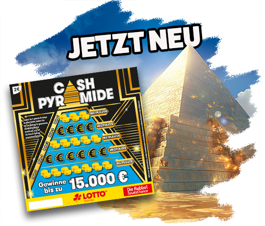 Rubbellos Cash Pyramide von Saartoto