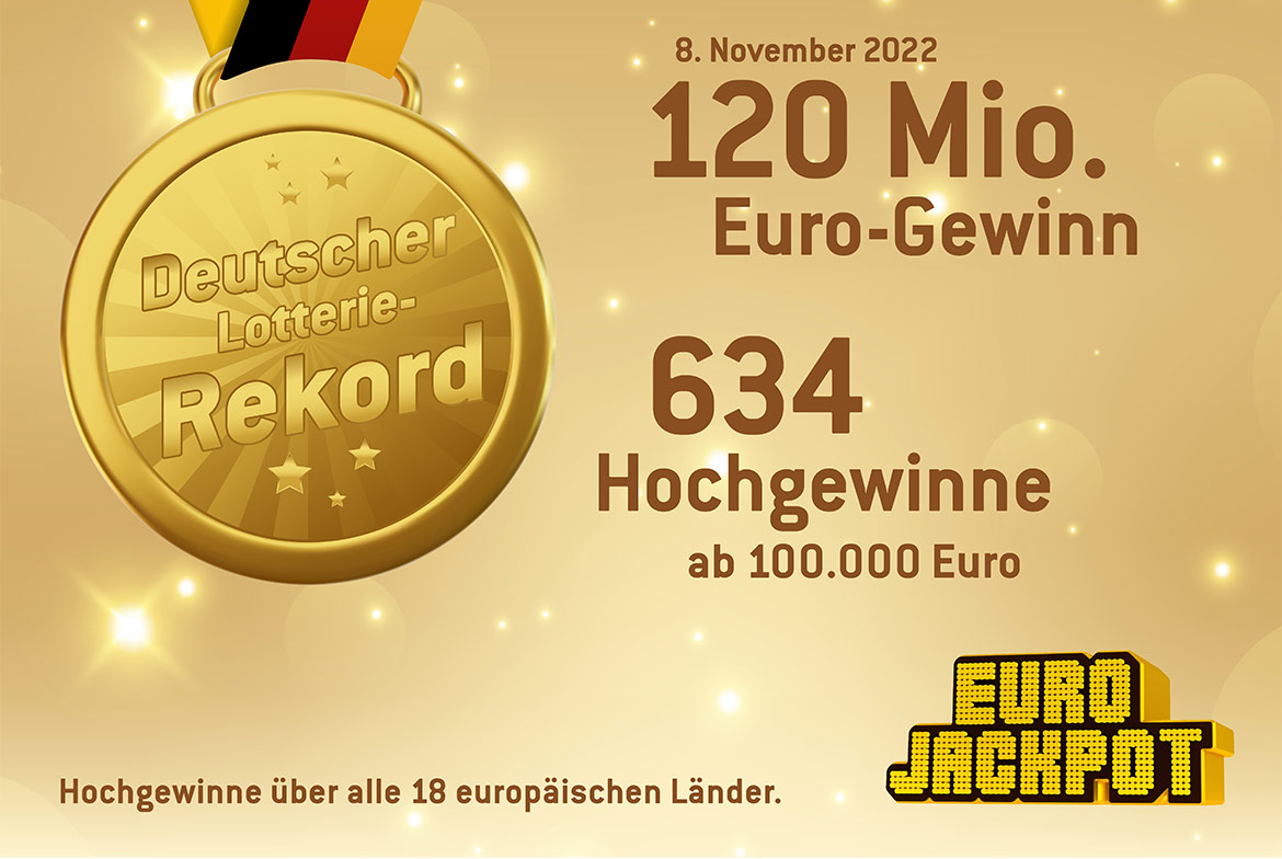 Deutscher Lotterierekord bei Eurojackpot