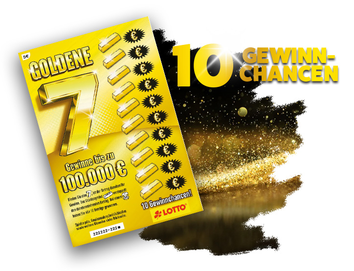 Online Rubbellos Goldene 7