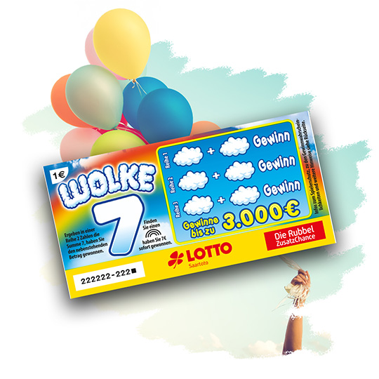 Rubbellos Wolke 7