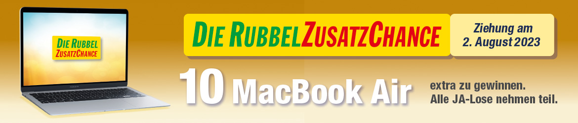 Rubbelzusatzchance 10 MacBook Air extra zu gewinnen