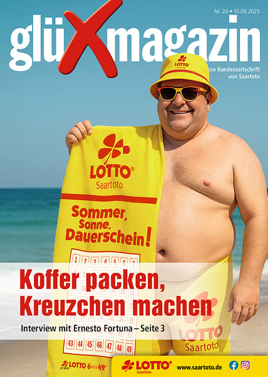 Titelseite des 'glüXmagazin', Ausgabe Nr. 24 vom 10. Juni 2025