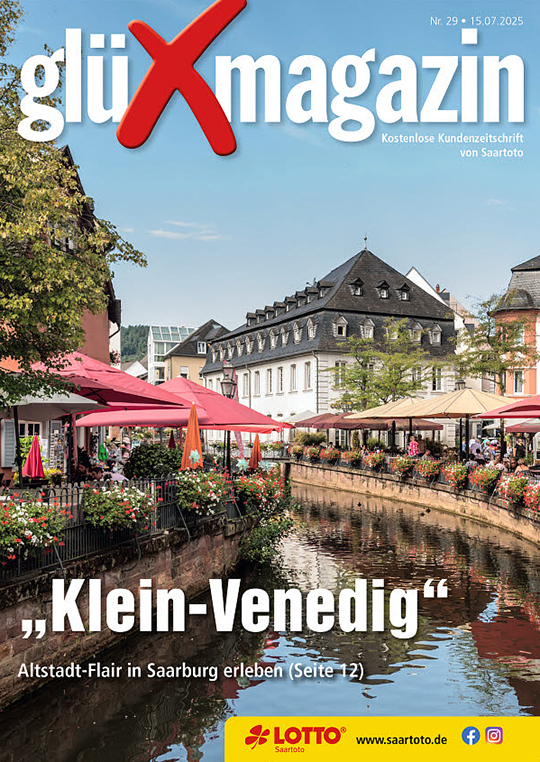 Titelseite des 'glüXmagazin', Ausgabe Nr. 29 vom 15. Juli 2025