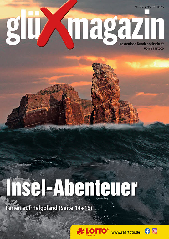 Titelseite des 'glüXmagazin', Ausgabe Nr. 32 vom 5. August 2025 