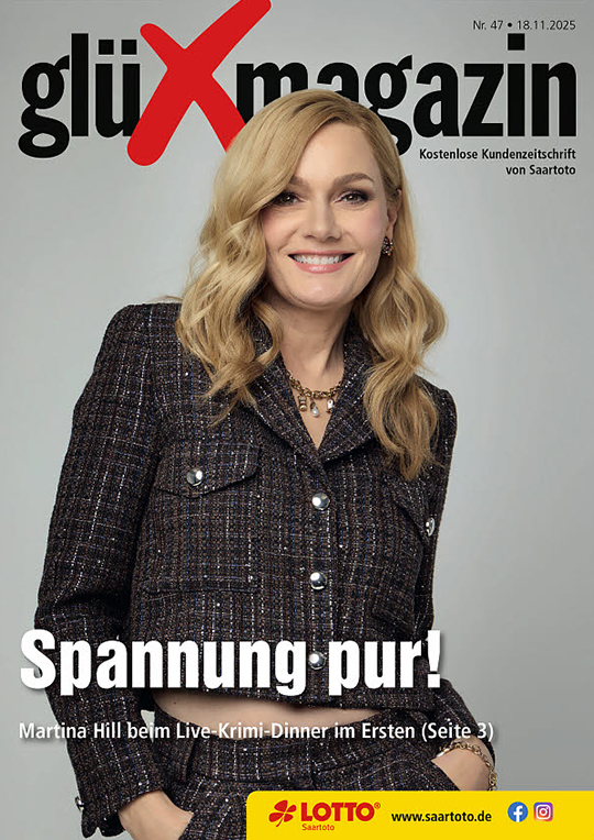 Titelseite des 'glüXmagazin', Ausgabe Nr. 47 vom 18. November 2025 