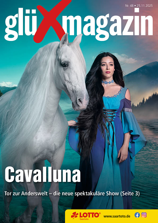 Titelseite des 'glüXmagazin', Ausgabe Nr. 48 vom 25. November 2025 