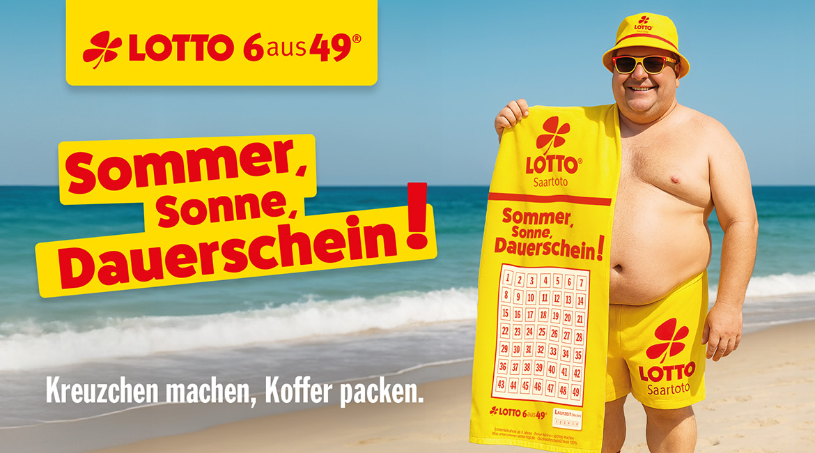 Sommer, Sonne, Dauerschein LOTTO 6aus49